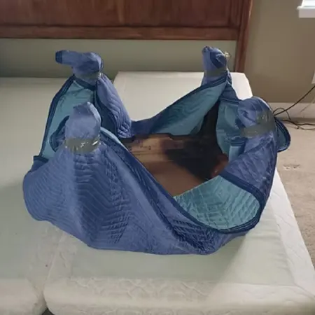 wrapped furniture prepared for moving