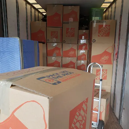 packing boxes prepared for moving